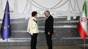 Europe's Catherine Ashton and Iran's Saeed Jalili