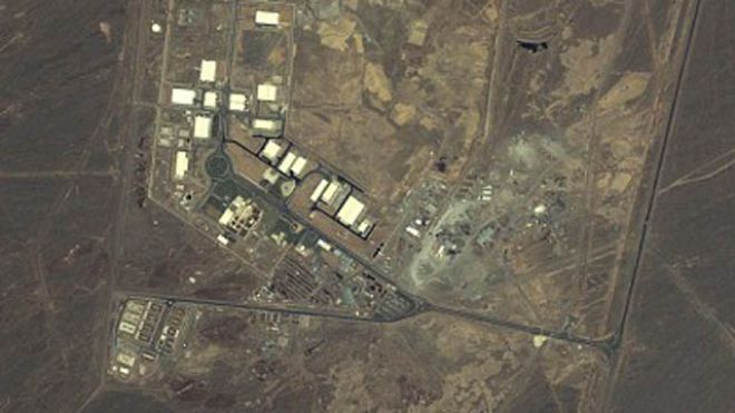 An aerial view of Iran's nuclear facility in Natanz/AP