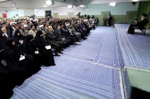 Ayatollah Khamenei in a meeting with members of Iran's Majlis on May 29,2013.