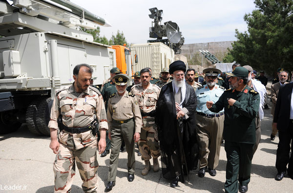 Iran's Leader visiting latest achievements of Aerospace Force of the Islamic Republic Guardian Corps on May 11, 2014.